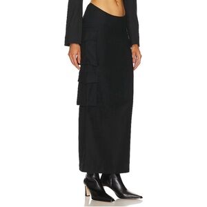 💕 AYA MUSE stok skirt in black, wool cargo pockets size M Revolve LA brand